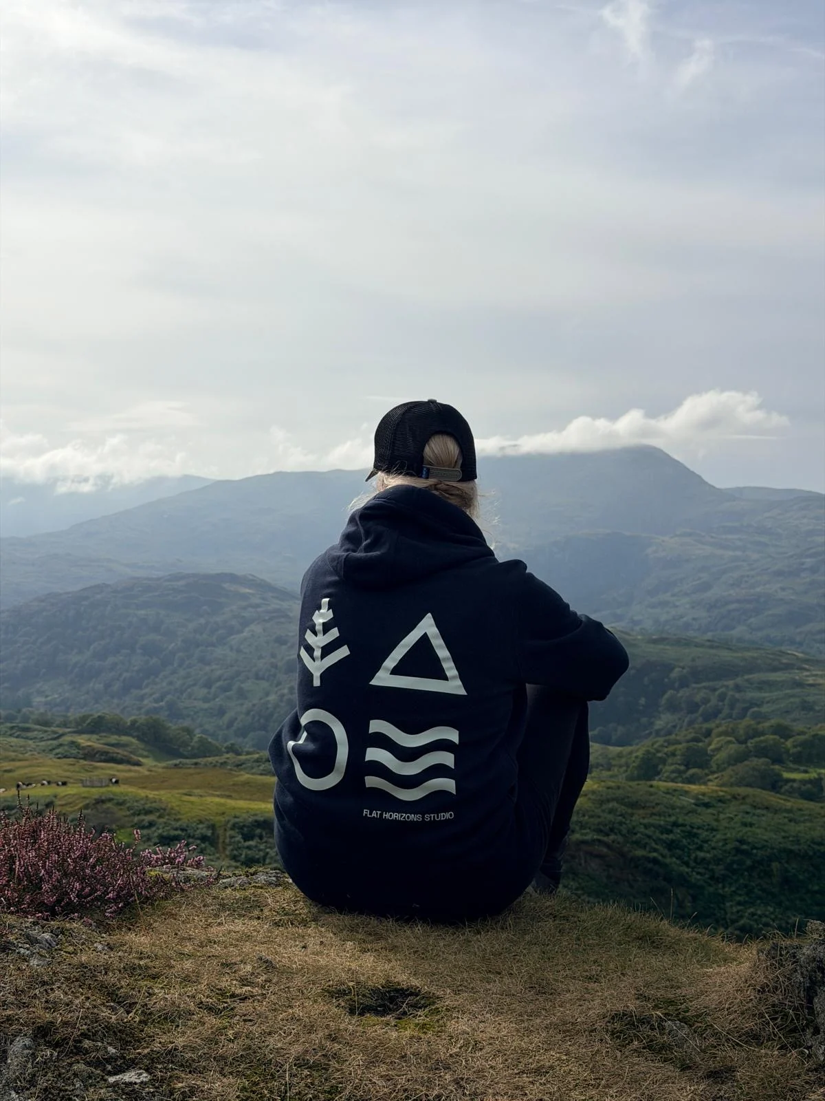 Lou wearing Flat Horizons in Black Crag, Lake District
